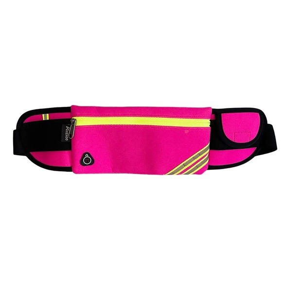 Aikendo Pink Neoprene Outdoor Multi-Functional Waterproof Zip Waist Belt Bag - Picture 1 of 10